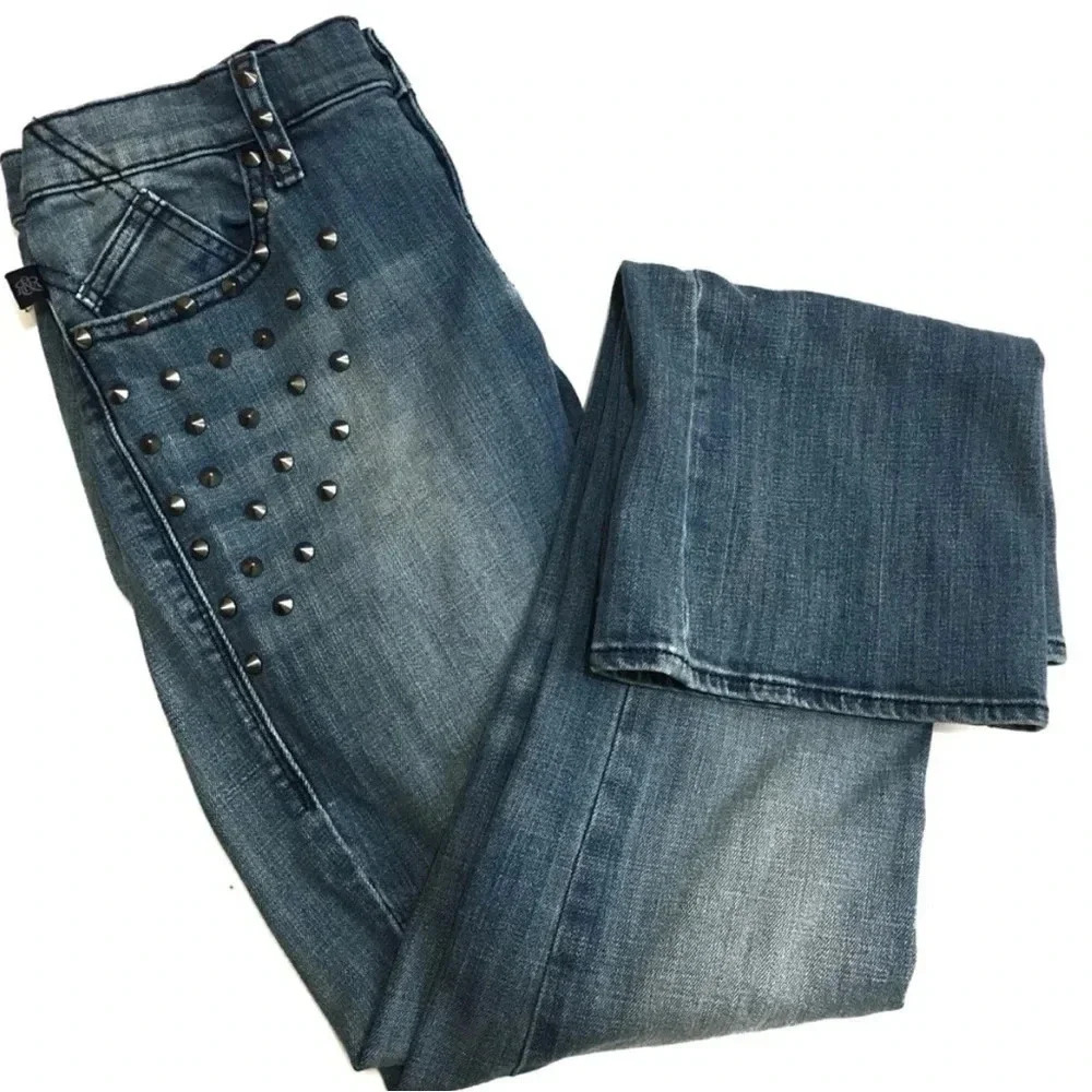LAST CALL Rock & Republic Bootcut Jeans Women’s Size 6 Embellished Studded